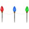 Northlight 3ct LED Lighted Multi-Color C9 Christmas Pathway Marker Lawn Stakes - 3 ft